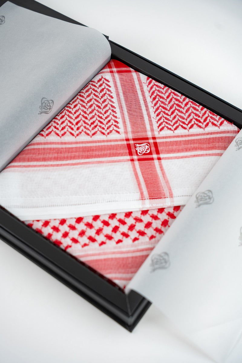 Al Wajaha Classic Red Shemagh
