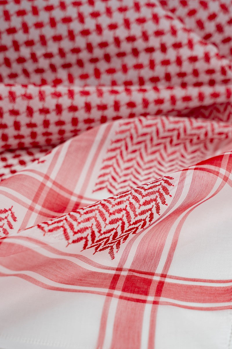 Al Wajaha Classic Red Shemagh