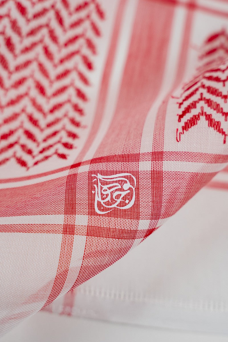 Al Wajaha Classic Red Shemagh