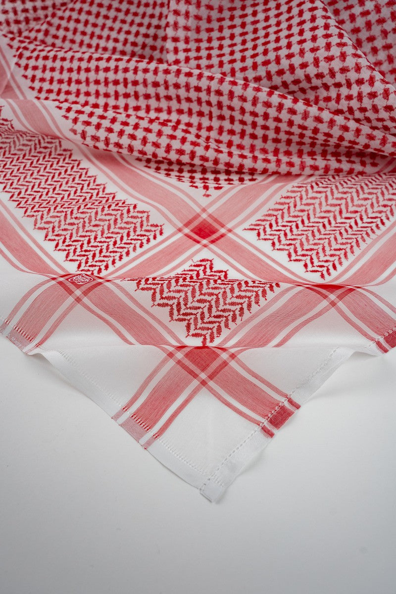 Al Wajaha Classic Red Shemagh
