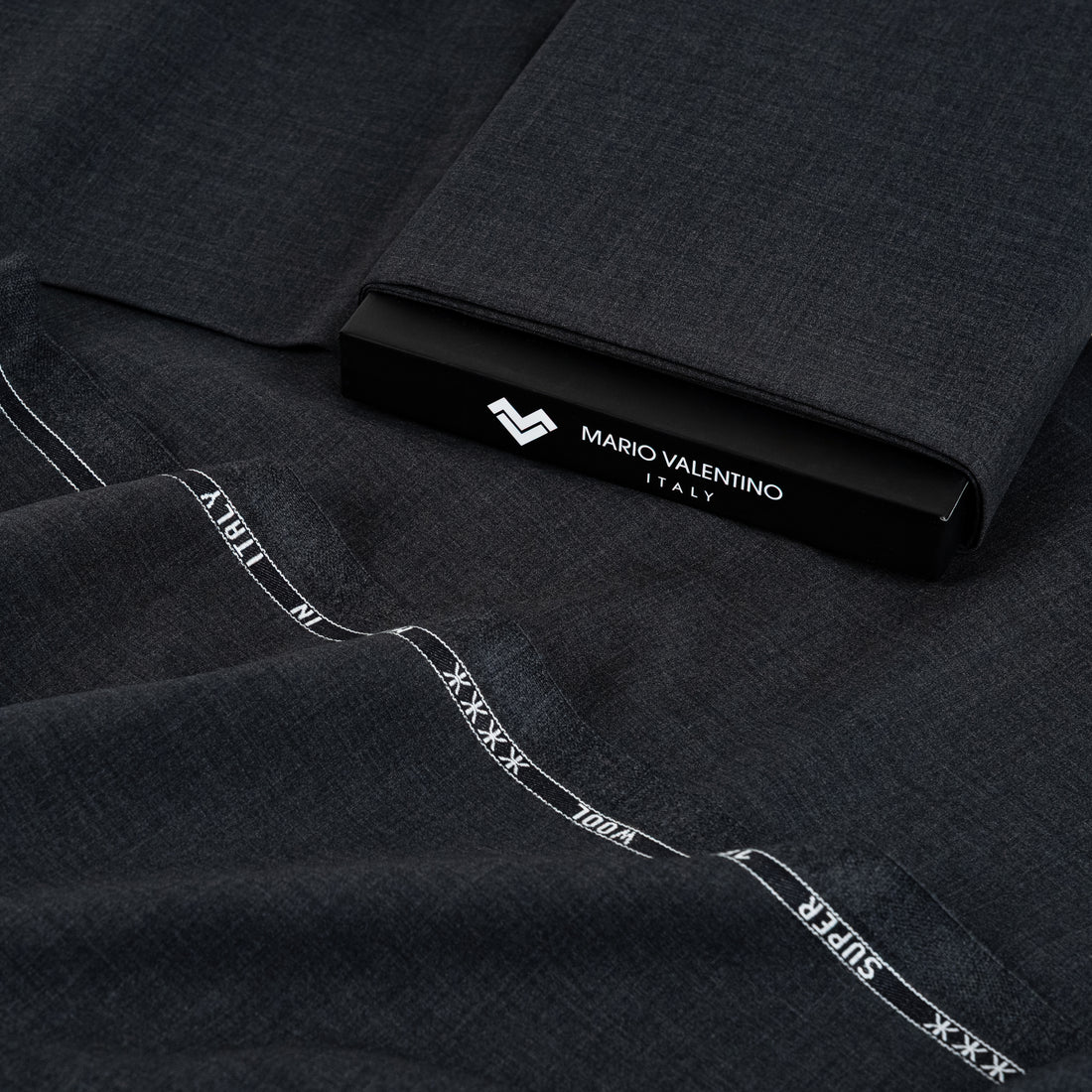 Mario Valentino Italian Fabric - Antracite Scuro (Dark Anthracite Charcoal) | Mario Valentino Made in Italy
