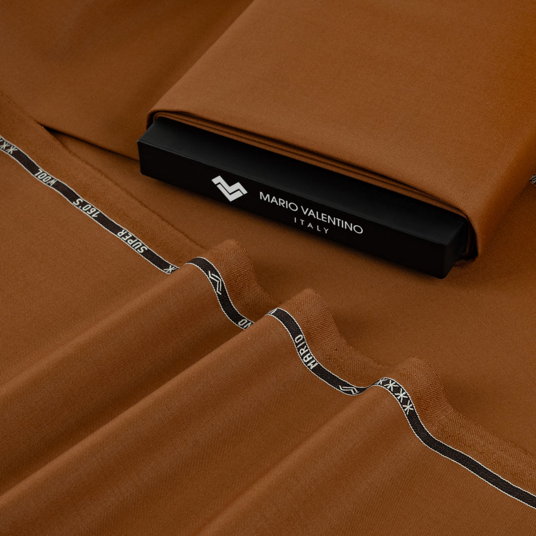 Mario Valentino Italian Fabric - Cuoio Cognac (Cognac Amber Leather) | Mario Valentino Made in Italy