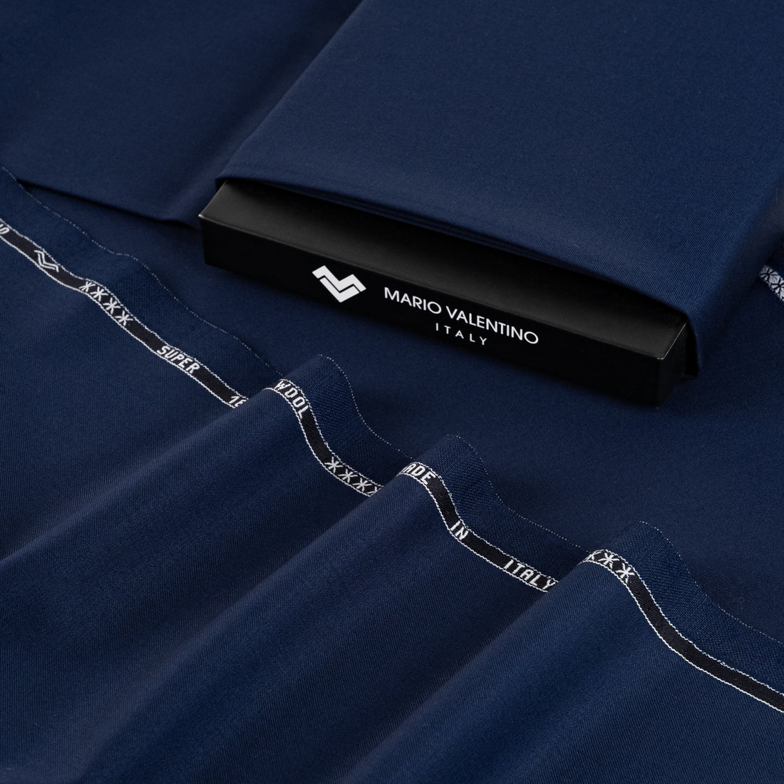 Mario Valentino Italian Fabric - Blu Notte Intenso (Deep Midnight Navy) | Mario Valentino Made in Italy