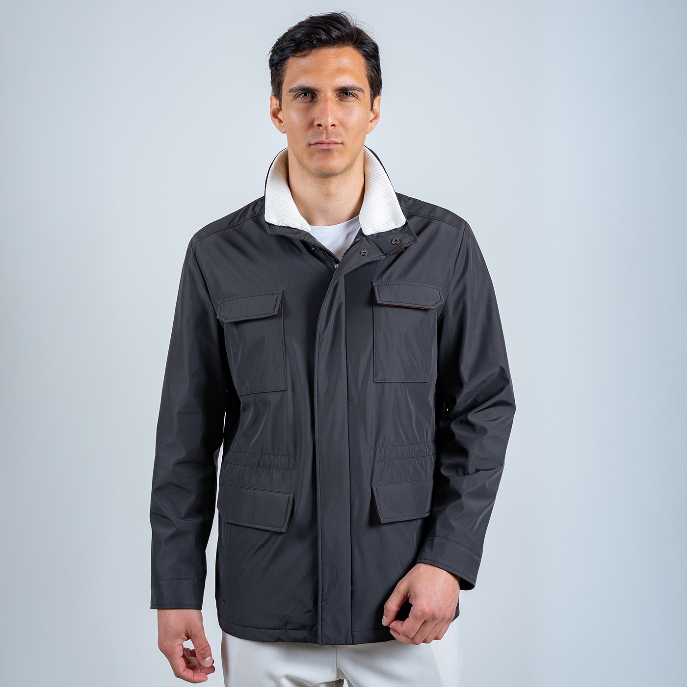 Travel Jacket M1009 - Charcoal