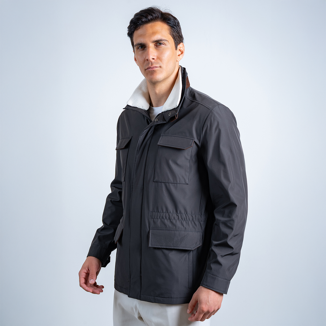 Travel Jacket M1009 - Charcoal