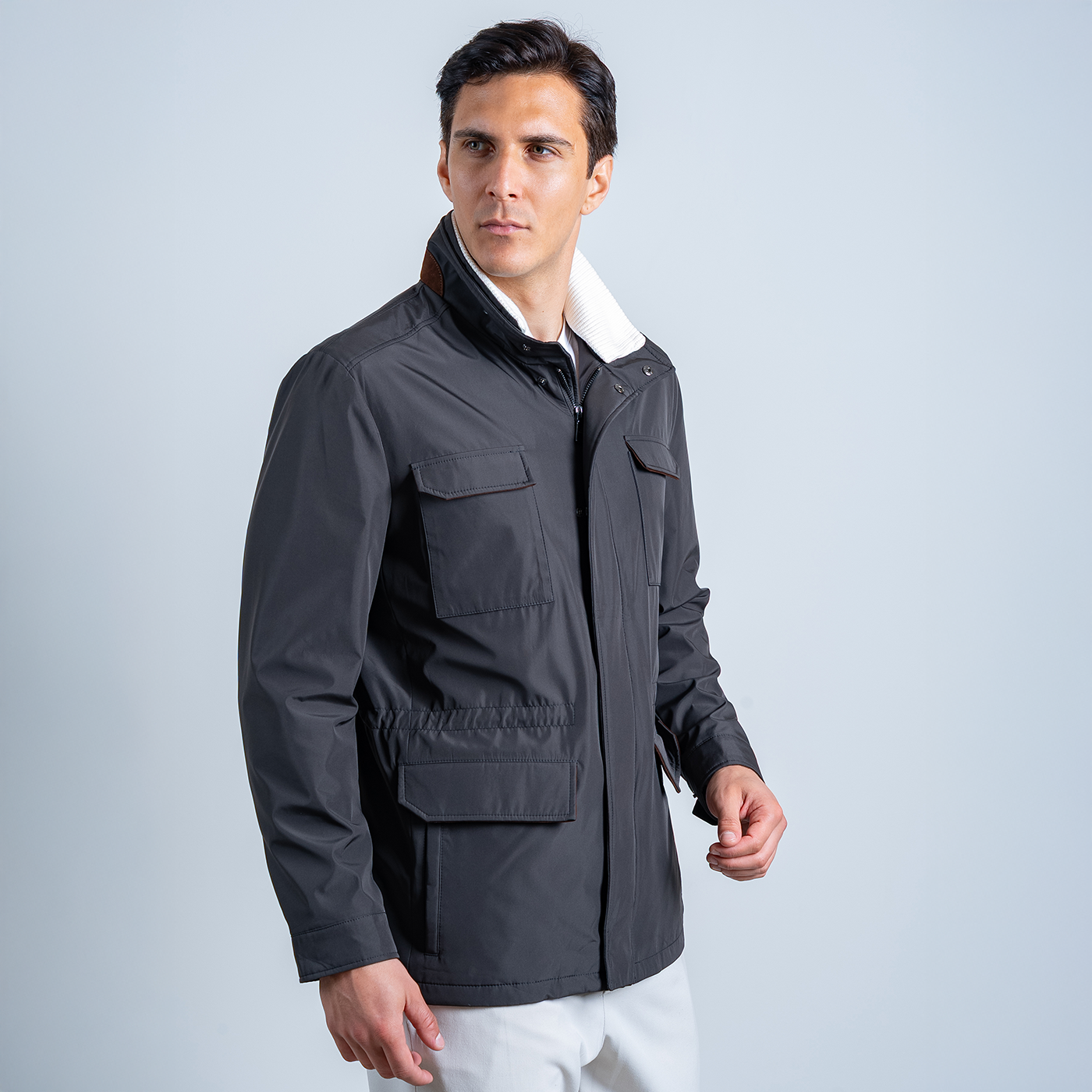 Travel Jacket M1009 - Charcoal