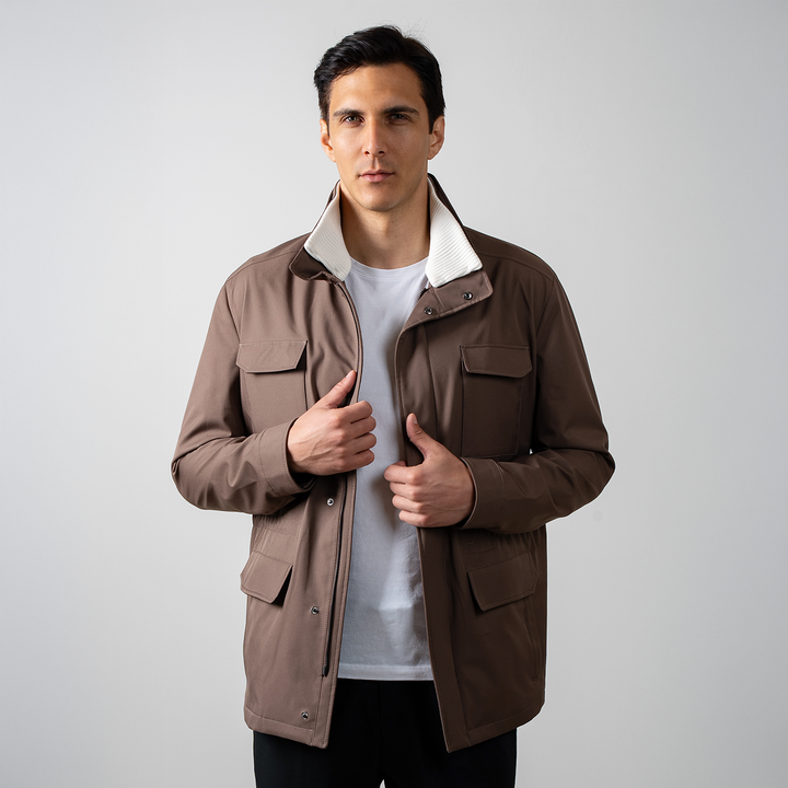Travel Jacket 1009 - LIGHT BROWN