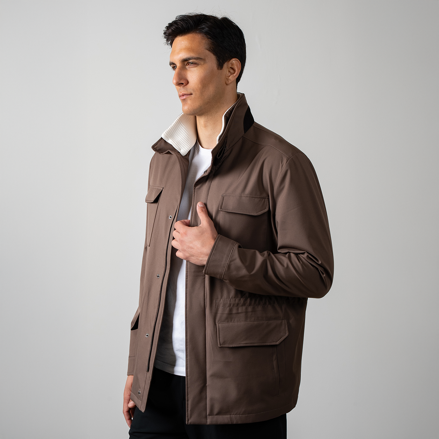 Travel Jacket 1009 - LIGHT BROWN