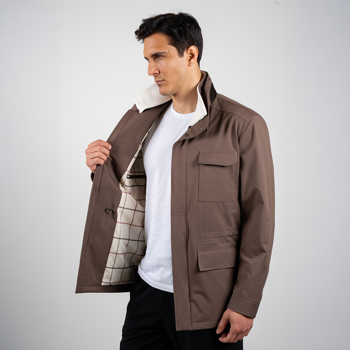 Travel Jacket 1009 - LIGHT BROWN