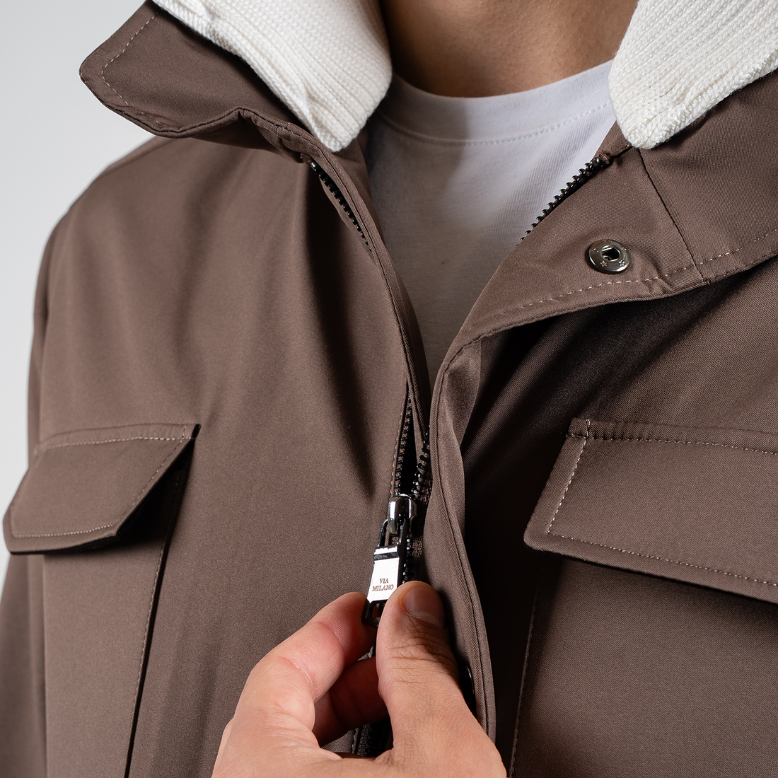 Travel Jacket 1009 - LIGHT BROWN